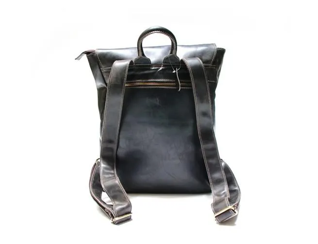 Cool Brown Mens Leather Backpack Cool Travel Backpacks School Backpacks for men