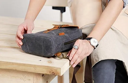 Cool Canvas Mens Sling Bag Sling Backpack One Shoulder Pack Chest Bag for men