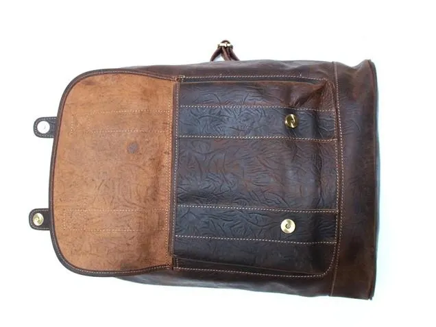 Cool Leather Coffee Mens Backpack Travel Backpacks Laptop Backpack for men