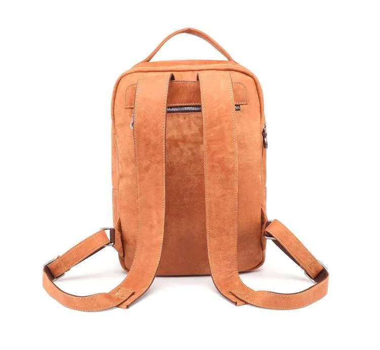 Cool Leather Mens 13inch Computer Backpack School Backpack Travel Backpack for Men