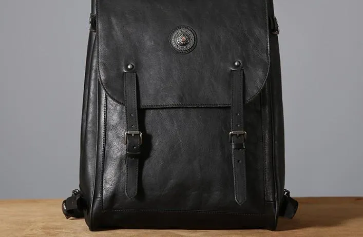 Cool Leather Mens Backpack Large Travel Backpack Hiking Backpack for Men