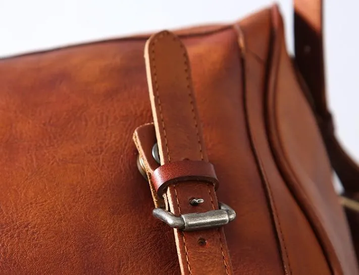 Cool Leather Mens Backpack Large Travel Backpack Hiking Backpack for Men