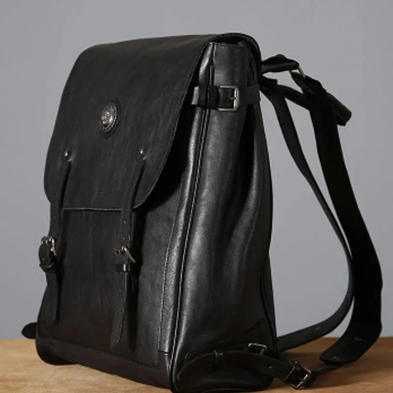 Cool Leather Mens Backpack Large Travel Backpack Hiking Backpack for Men