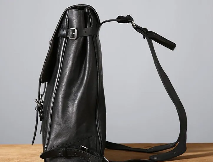 Cool Leather Mens Backpack Large Travel Backpack Hiking Backpack for Men