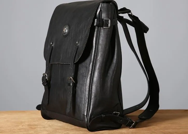Cool Leather Mens Backpack Large Travel Backpack Hiking Backpack for Men