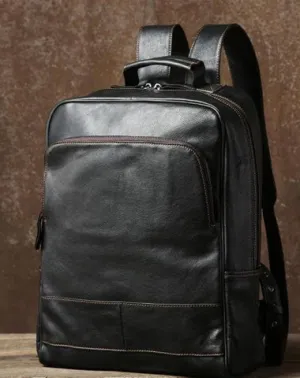 Cool Leather Mens Backpack Large Travel Backpack Hiking Bag for Men