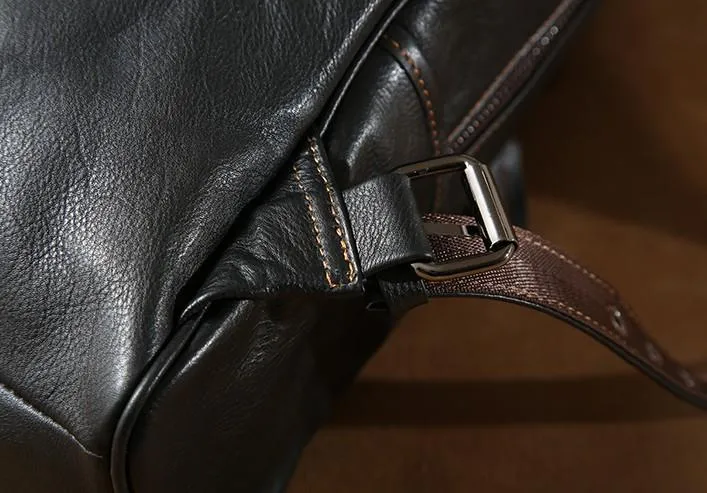 Cool Leather Mens Backpack Large Travel Backpack Hiking Bag for Men