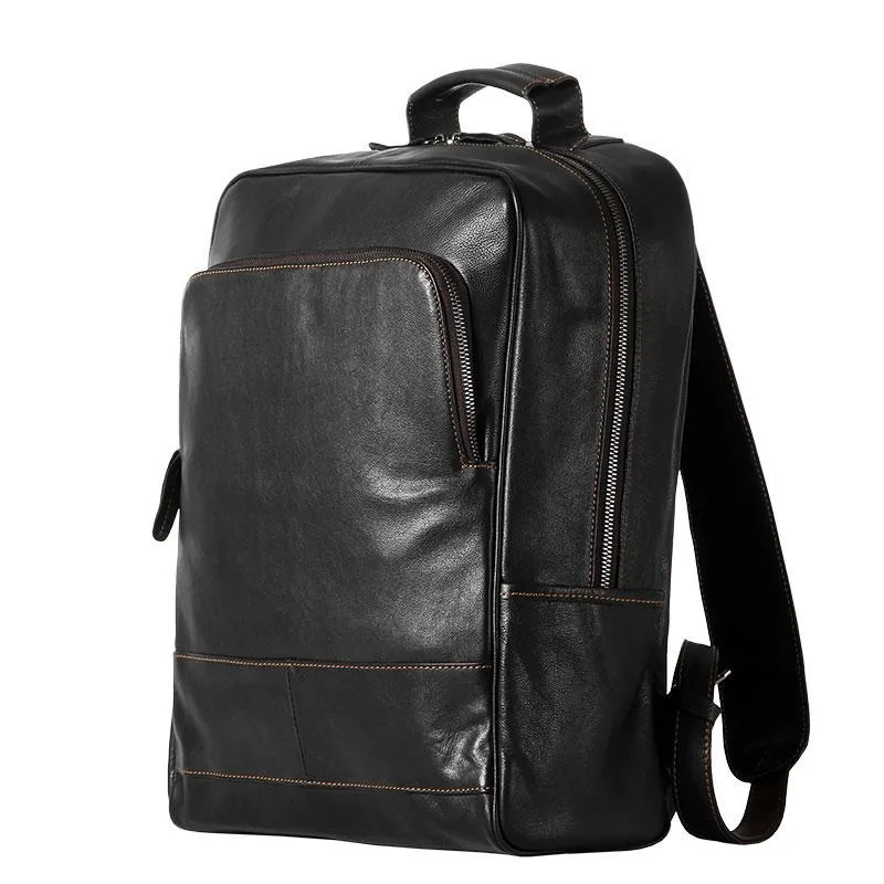 Cool Leather Mens Backpack Large Travel Backpack Hiking Bag for Men