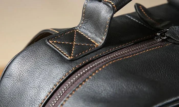 Cool Leather Mens Backpack Large Travel Backpack Hiking Bag for Men