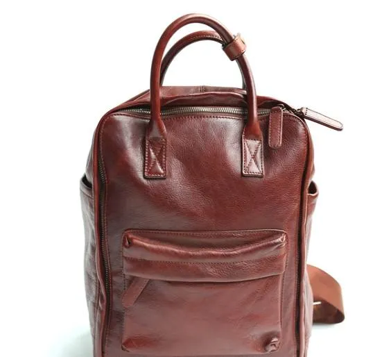 Cool Leather Mens Backpacks Travel Backpack Laptop Backpacks for men