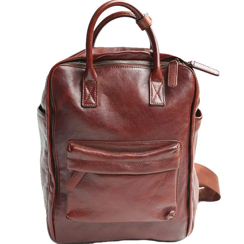 Cool Leather Mens Backpacks Travel Backpack Laptop Backpacks for men