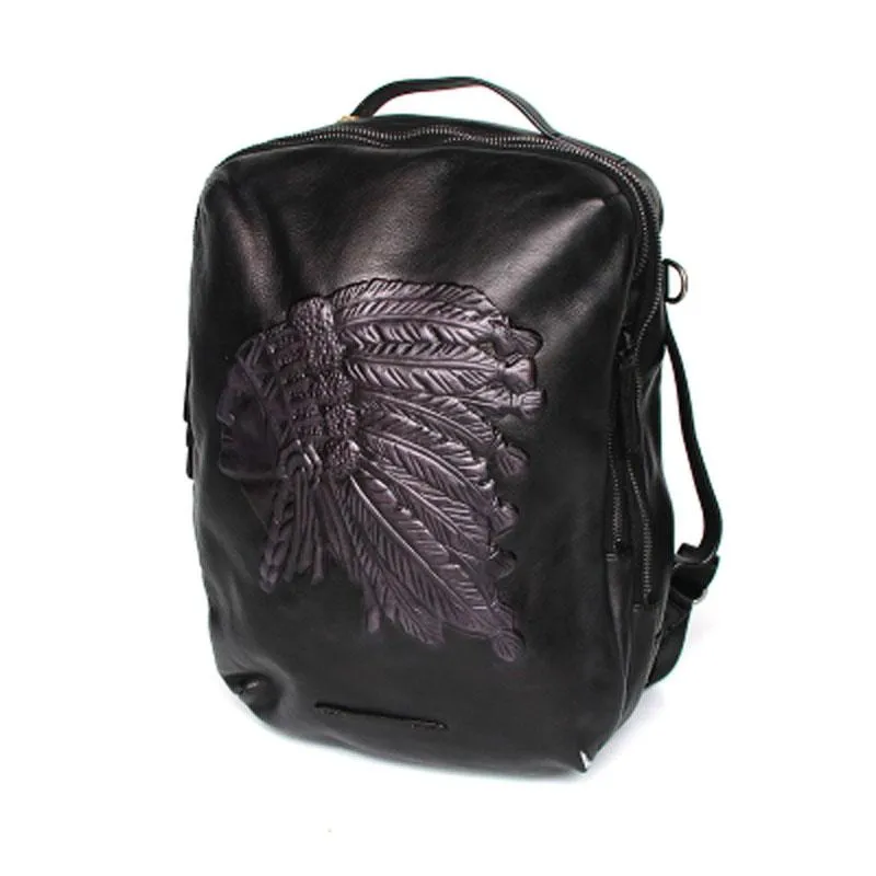 Cool Leather Mens Backpacks Travel Backpack School Backpacks for men