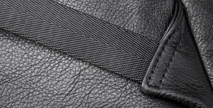 Cool Leather Mens Black Backpack for School Backpacks Travel Backpacks For Men