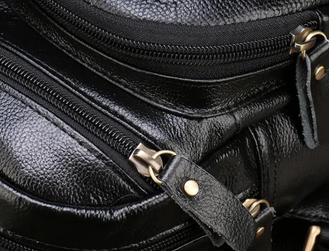 Cool Leather Mens Sling Bags Sling Shoulder Bags Sling Backpack Chest Bag for men
