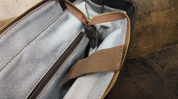Cool Mens Leather 15inch Laptop Backpack Travel Backpack Leather School Backpacks for Men