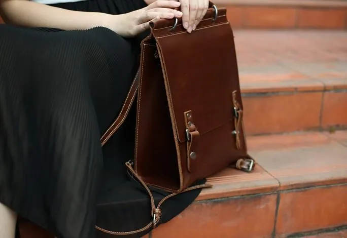 Cool Mens Leather Backpacks Travel Backpack School Backpacks for Men
