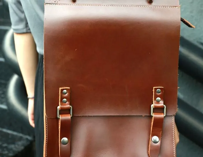 Cool Mens Leather Backpacks Travel Backpack School Backpacks for Men