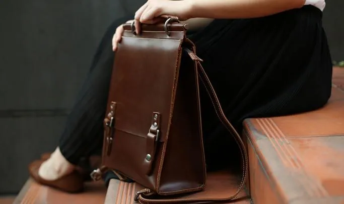 Cool Mens Leather Backpacks Travel Backpack School Backpacks for Men
