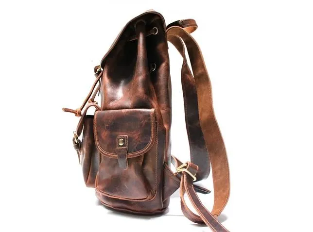 Cool Mens Leather Backpacks Travel Backpacks Laptop Backpacks for Men
