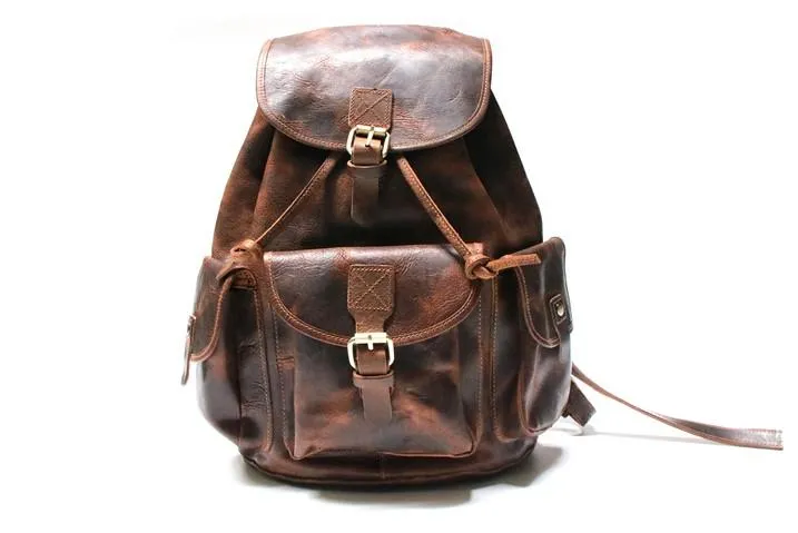Cool Mens Leather Backpacks Travel Backpacks Laptop Backpacks for Men