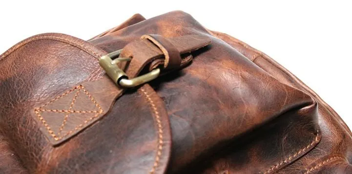 Cool Mens Leather Backpacks Travel Backpacks Laptop Backpacks for Men