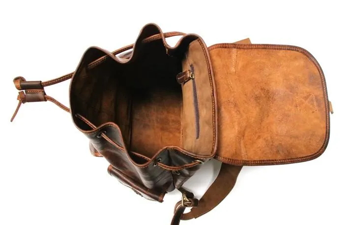 Cool Mens Leather Backpacks Travel Backpacks Laptop Backpacks for Men