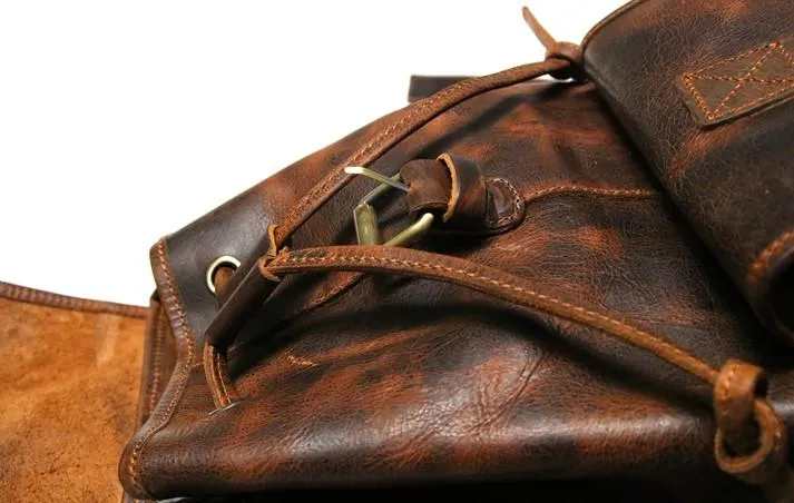 Cool Mens Leather Backpacks Travel Backpacks Laptop Backpacks for Men