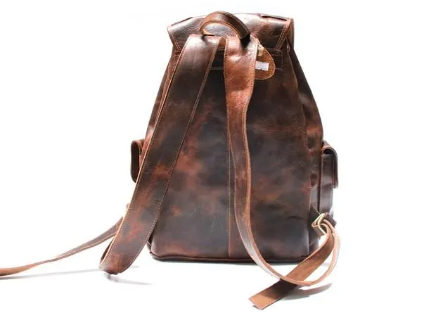 Cool Mens Leather Backpacks Travel Backpacks Laptop Backpacks for Men