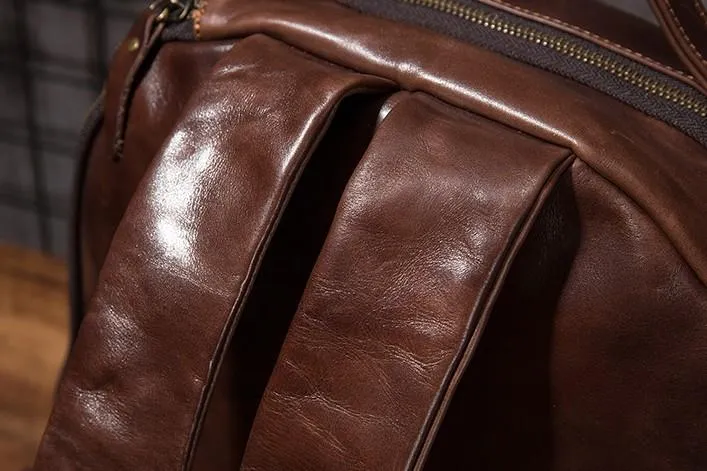 Cool Mens Leather School Backpack Satchel Backpacks Leather Travel Backpack for Men