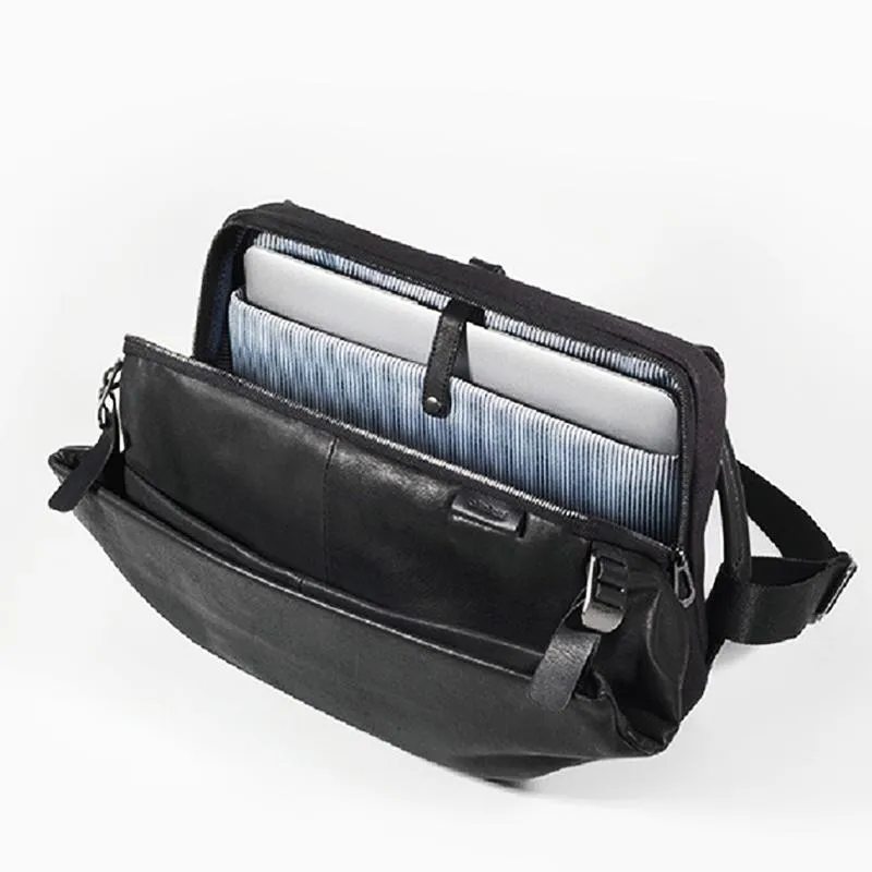 Cool OXFORD CLOTH PVC PU Men's Casual Sling Bag One Shoulder Backpack For Men