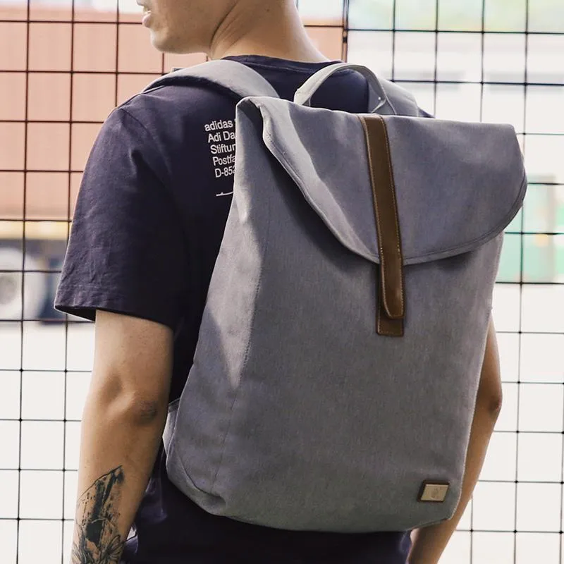 Cool Polyester Fibre Men's 14'' Large Laptop Backpack Travel Backpack For Men