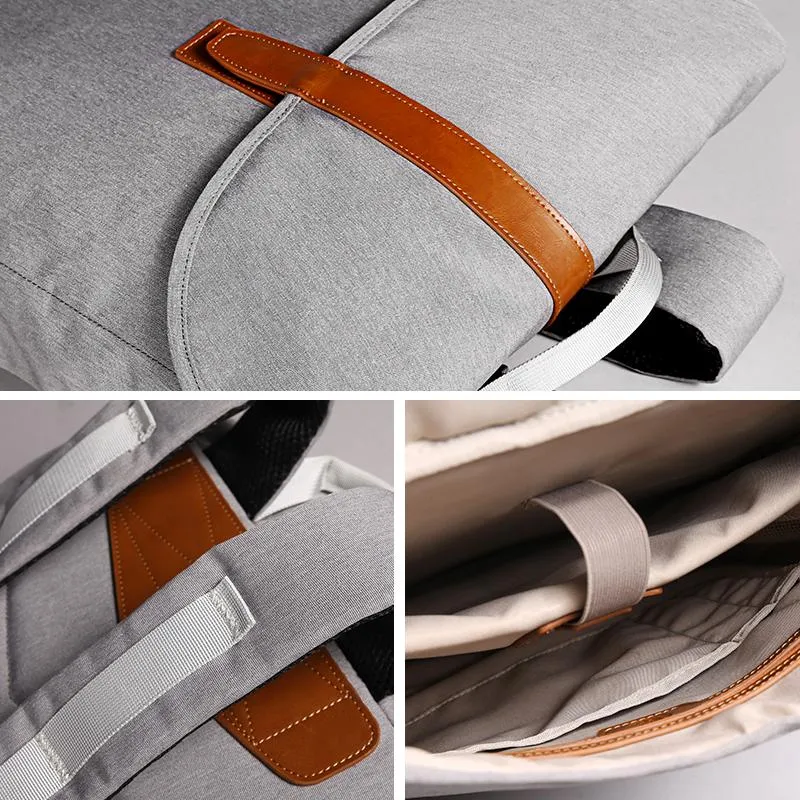 Cool Polyester Fibre Men's 14'' Large Laptop Backpack Travel Backpack For Men
