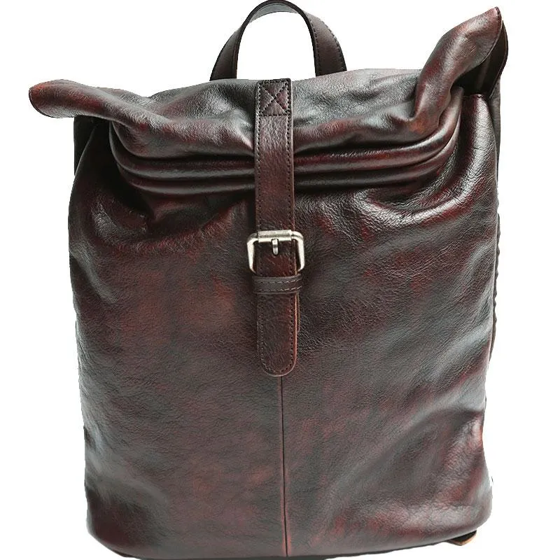 Cool Vintage Leather Mens Backpack Travel Backpack Laptop Backpacks for men