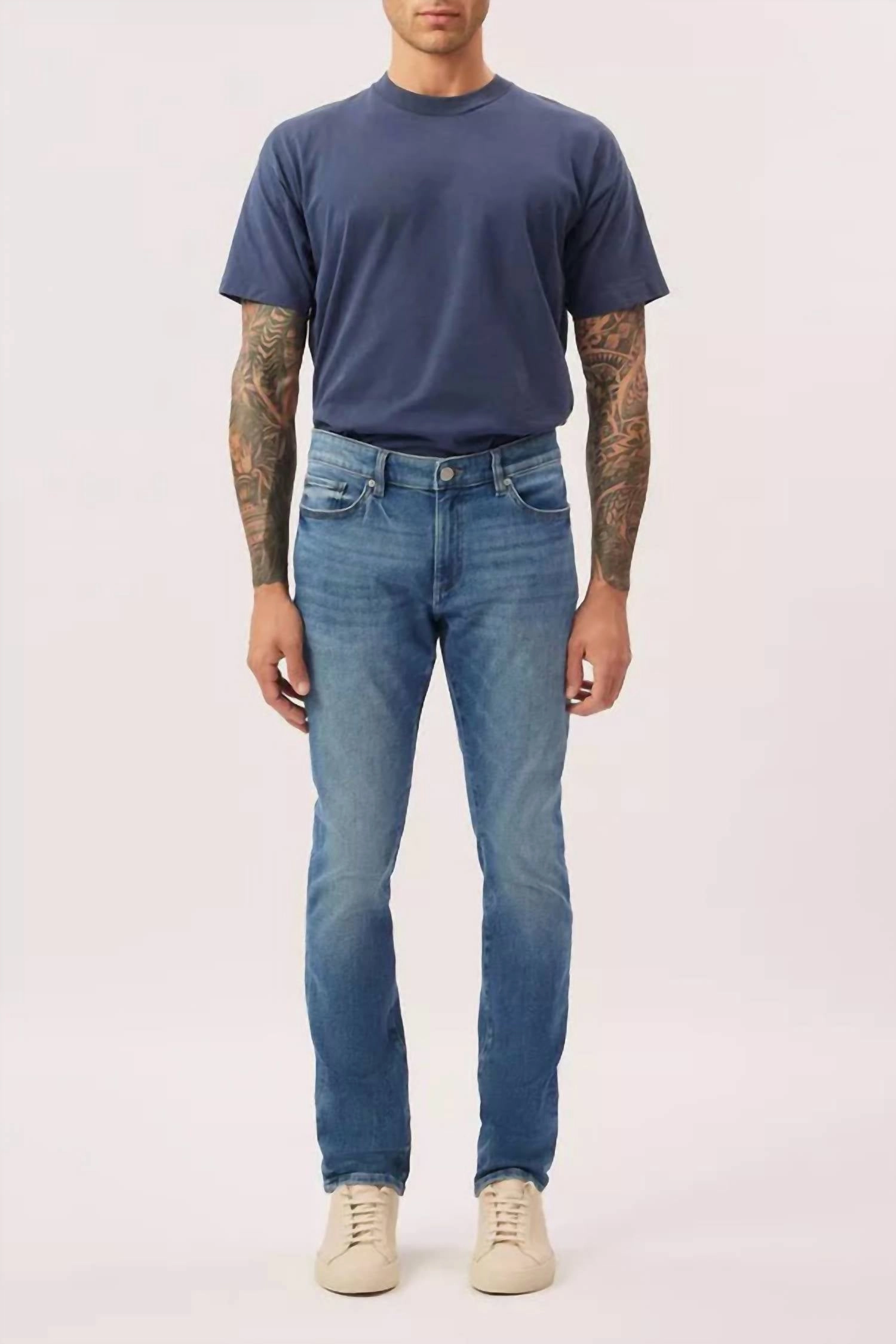 Cooper Tapered Jeans In Ocean Blue