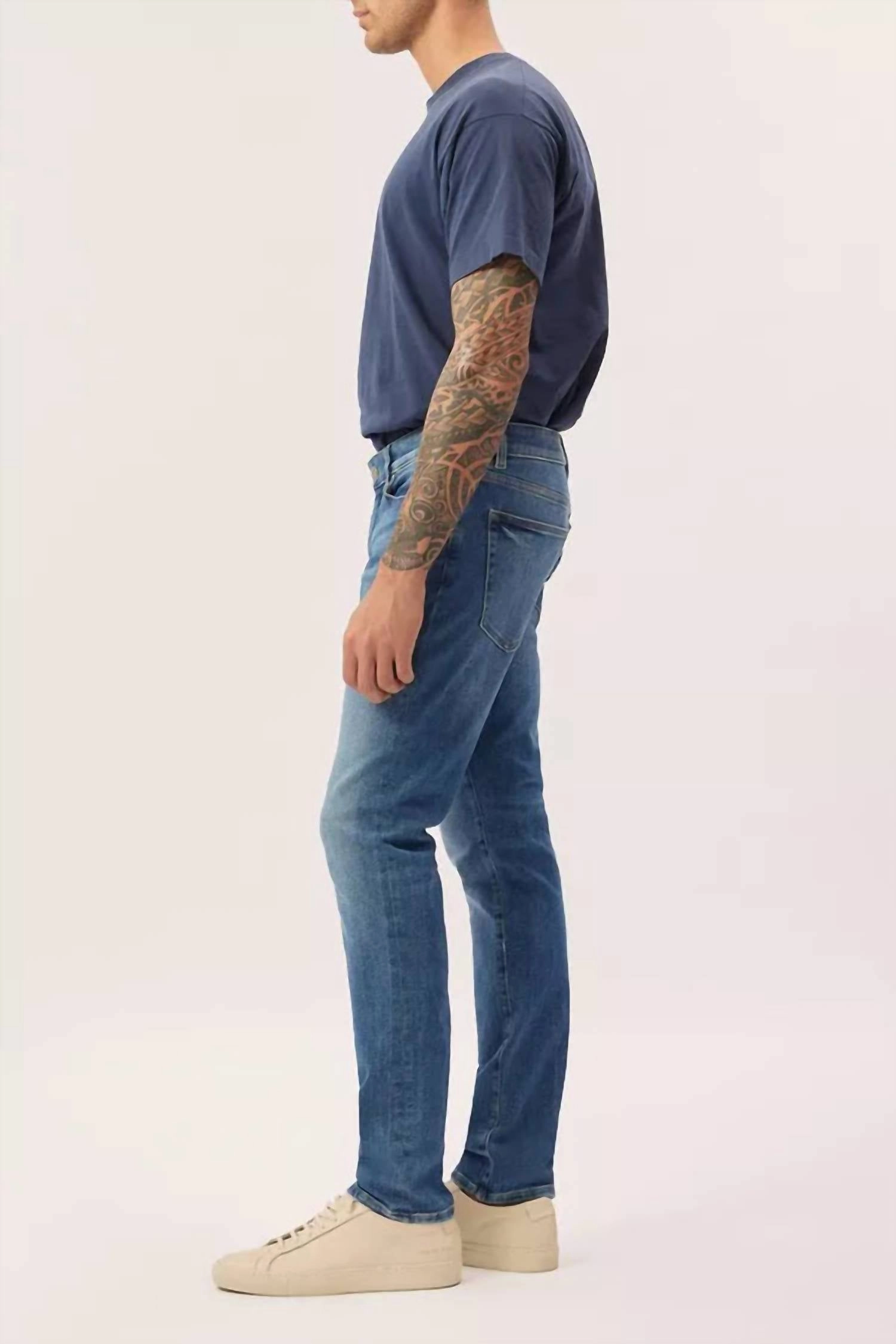Cooper Tapered Jeans In Ocean Blue