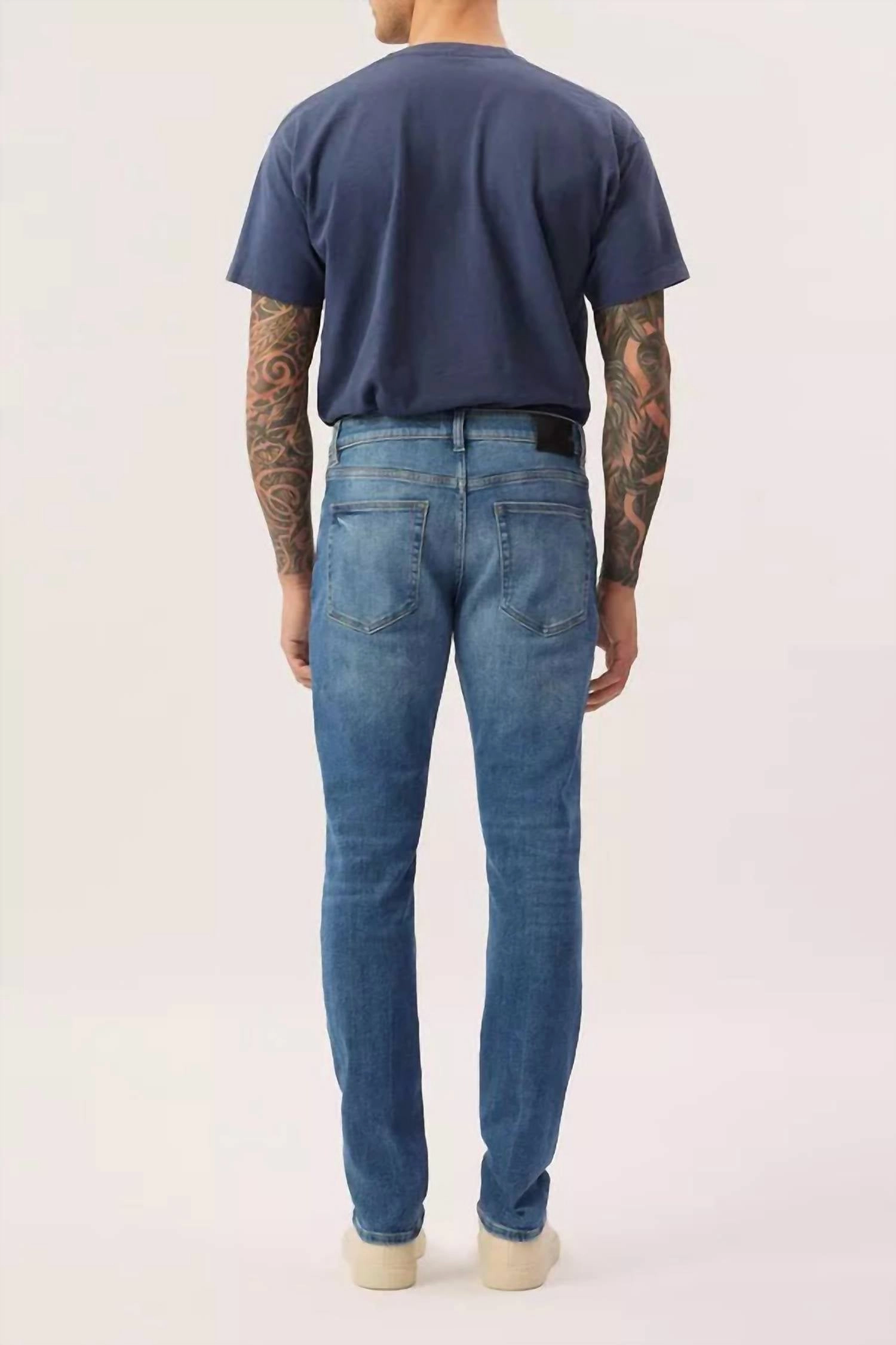 Cooper Tapered Jeans In Ocean Blue