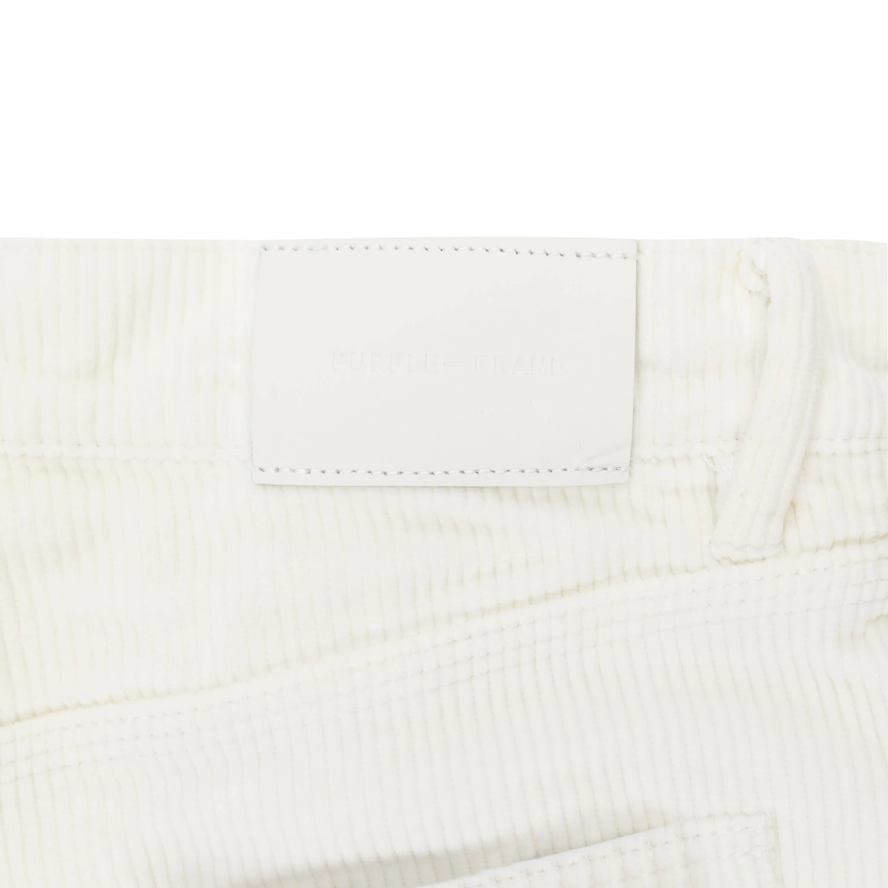 CORDUROY SEMI COATED WHITE SKINNY JEANS