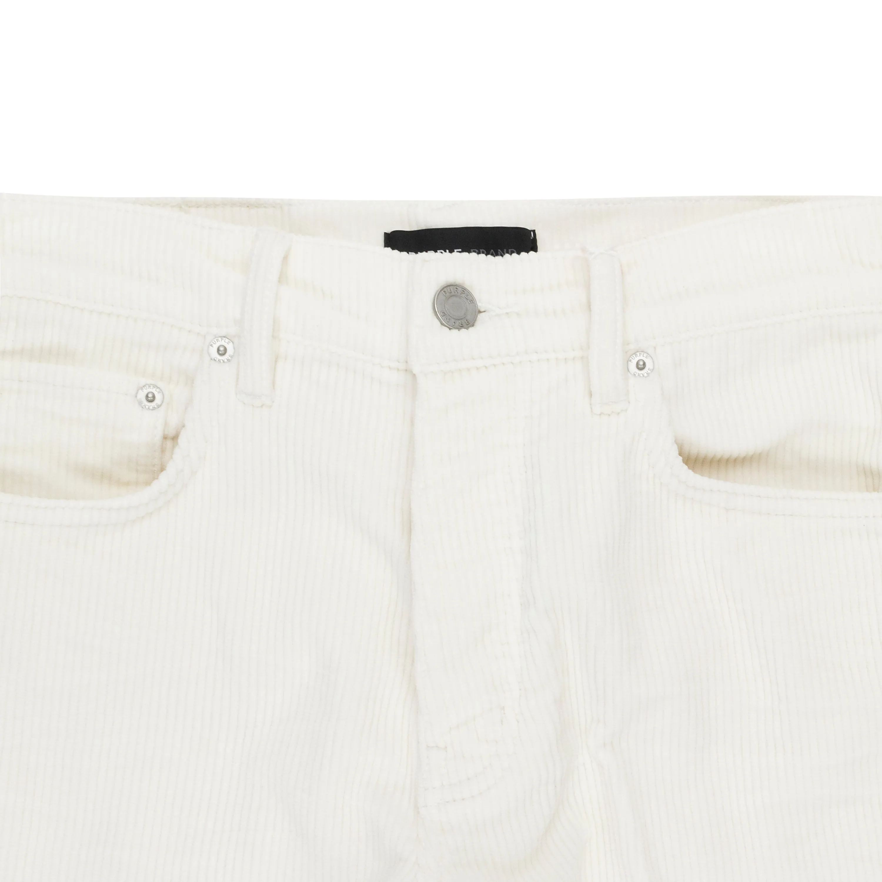 CORDUROY SEMI COATED WHITE SKINNY JEANS