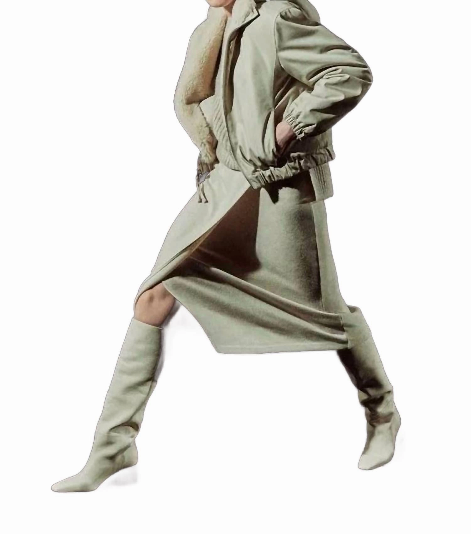 Cozy Wrap Skirt In Heather Ceramic