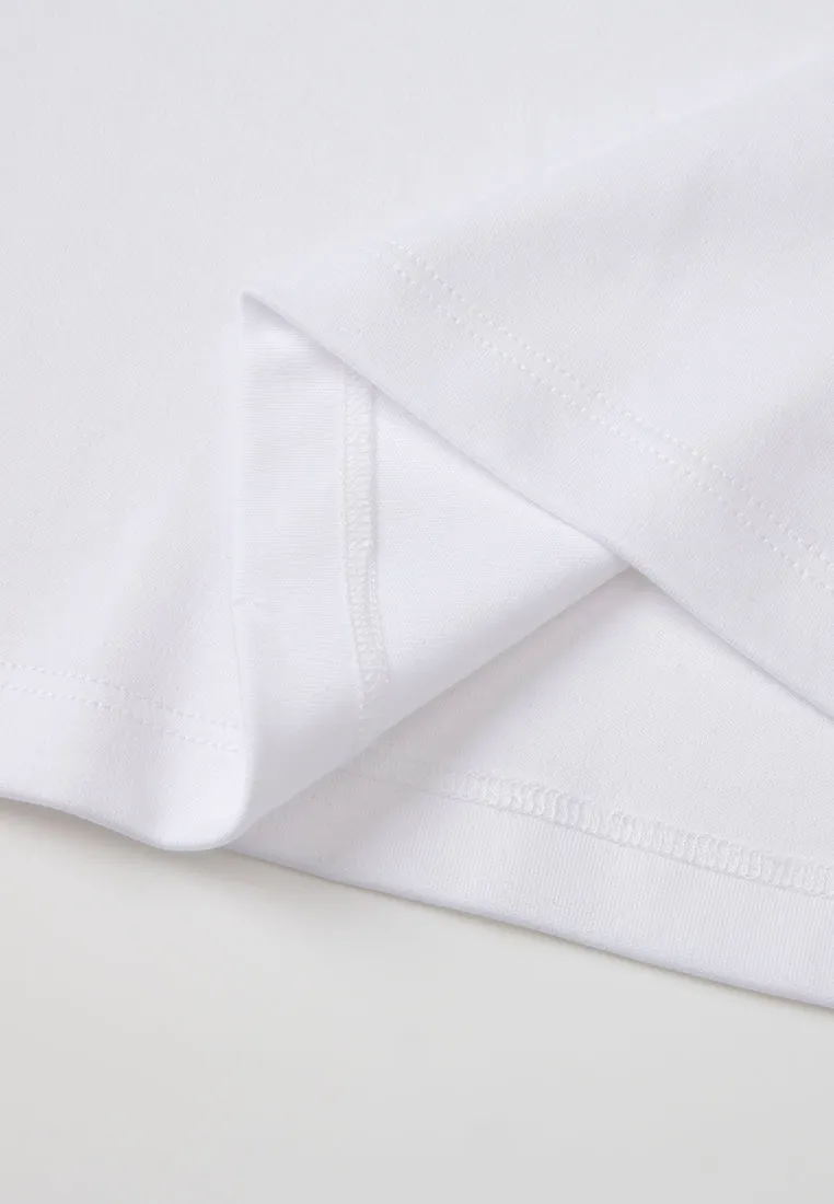 Crew-neck Lace Logo T-shirt