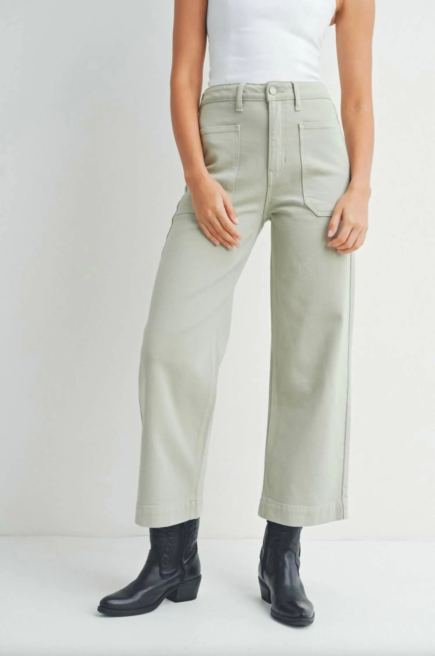 Crop Utility Jean In Parsley