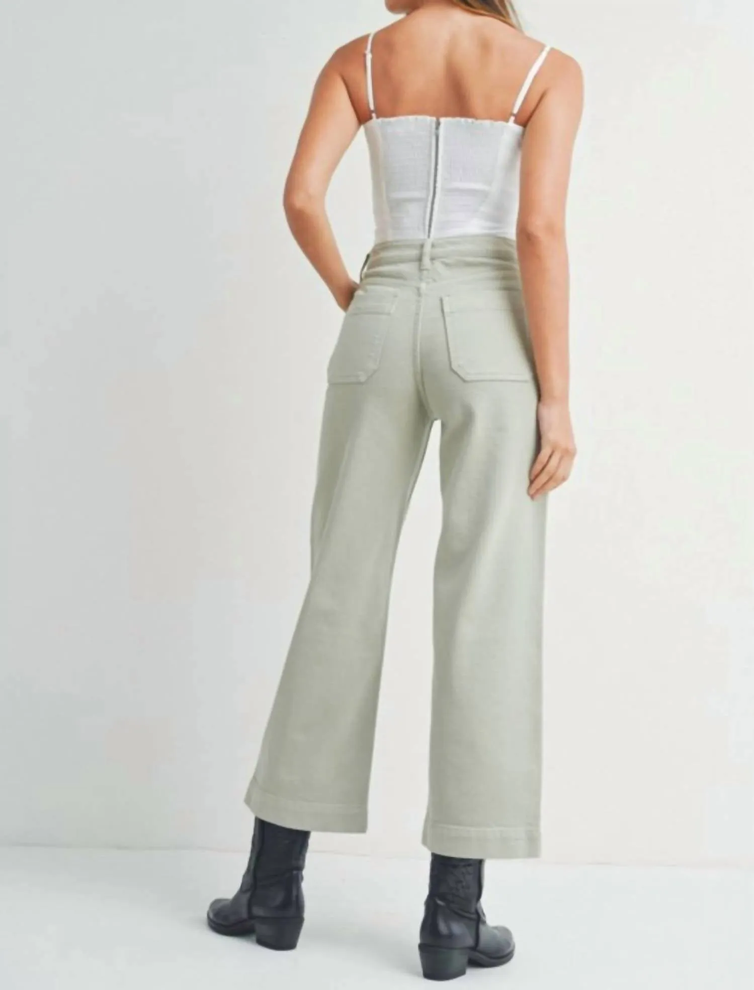 Crop Utility Jean In Parsley