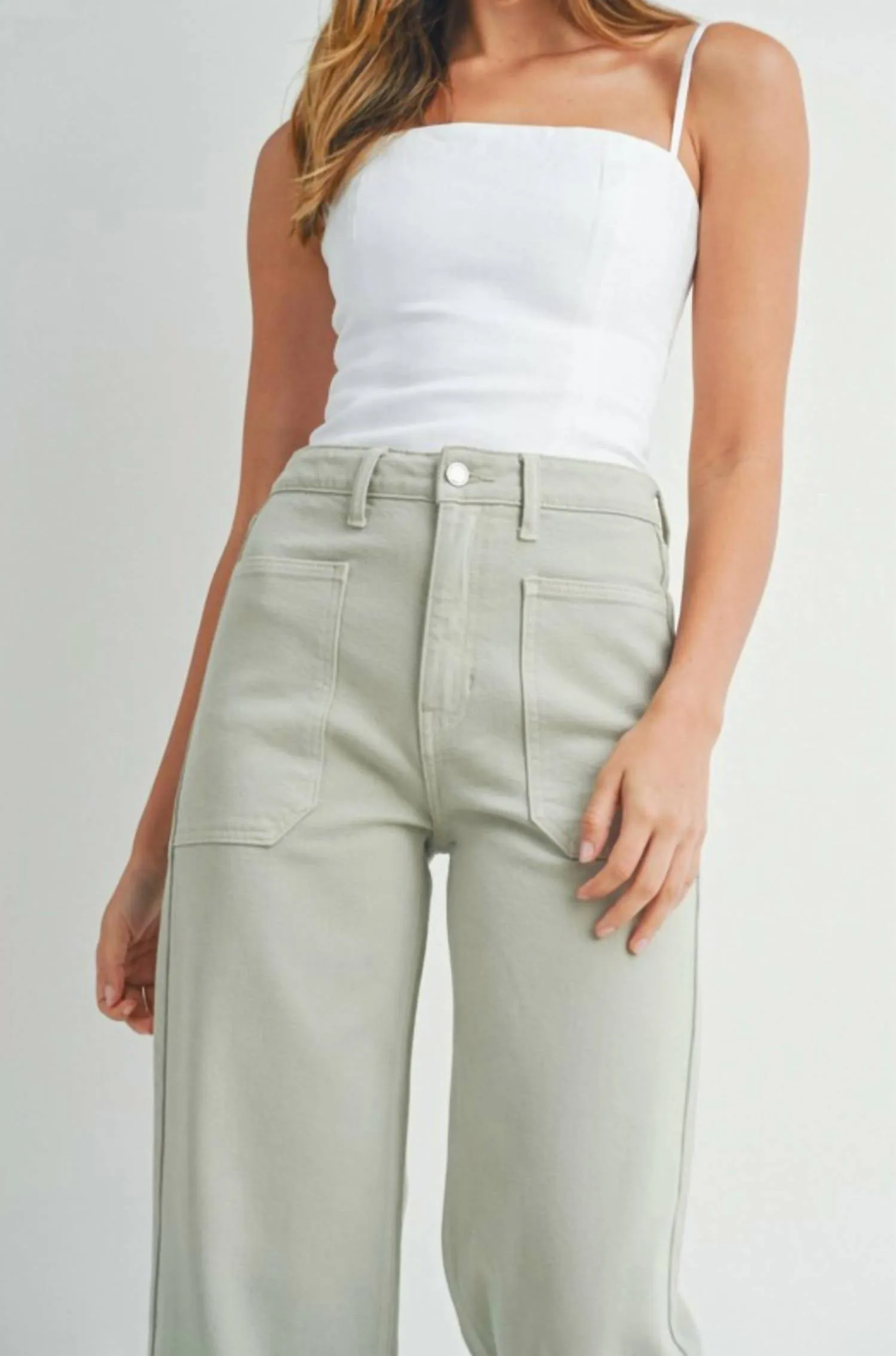 Crop Utility Jean In Parsley