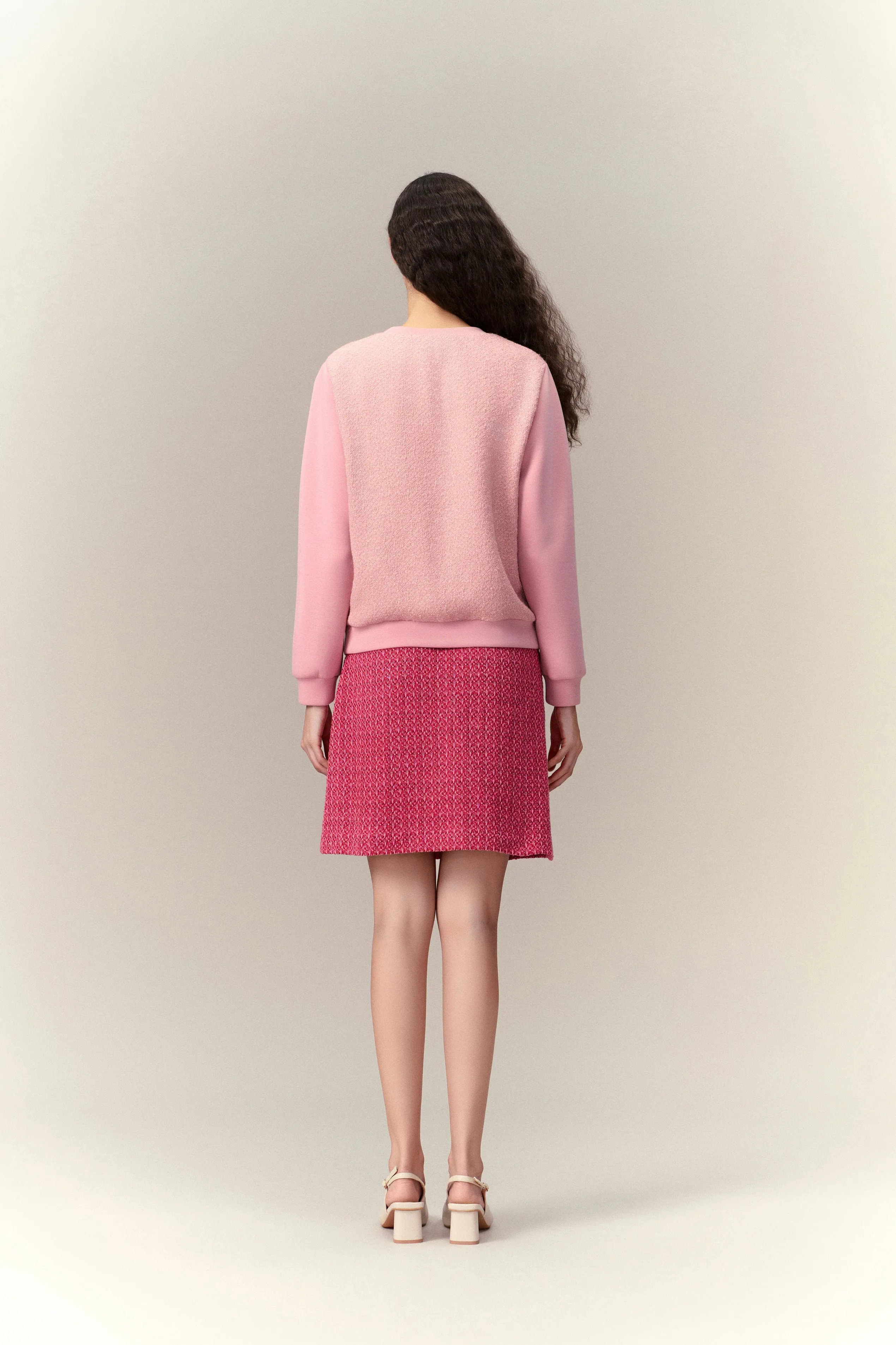 Crystal Embellished Patch-detail Sweatshirt