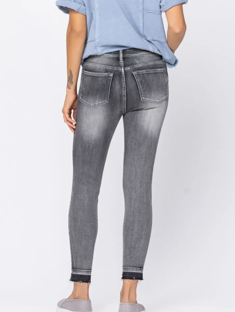 Curvy Alexis High-Rise Released Hem Skinny By Judy Blue
