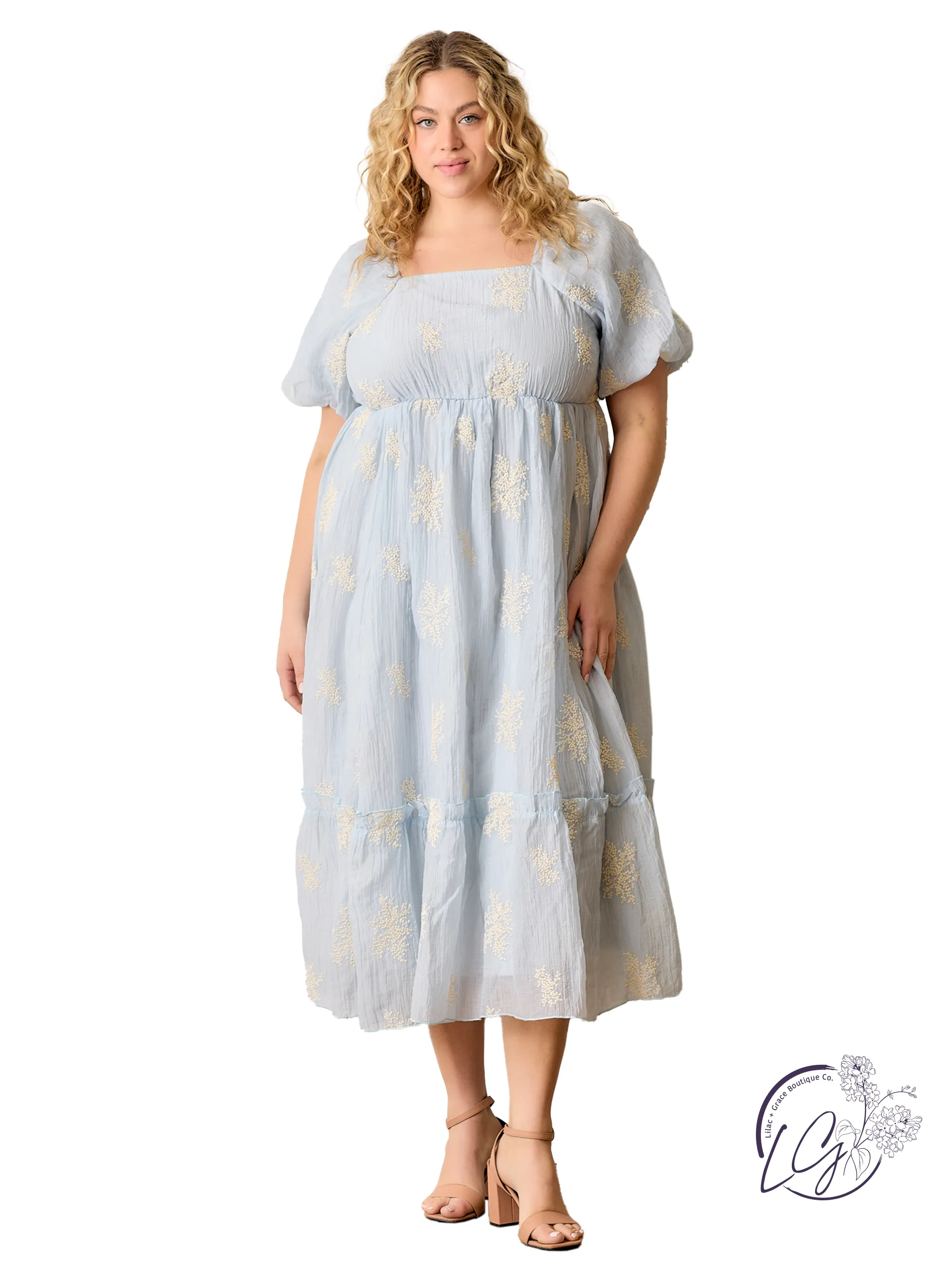 Curvy Barefoot On Soft Grass Dress