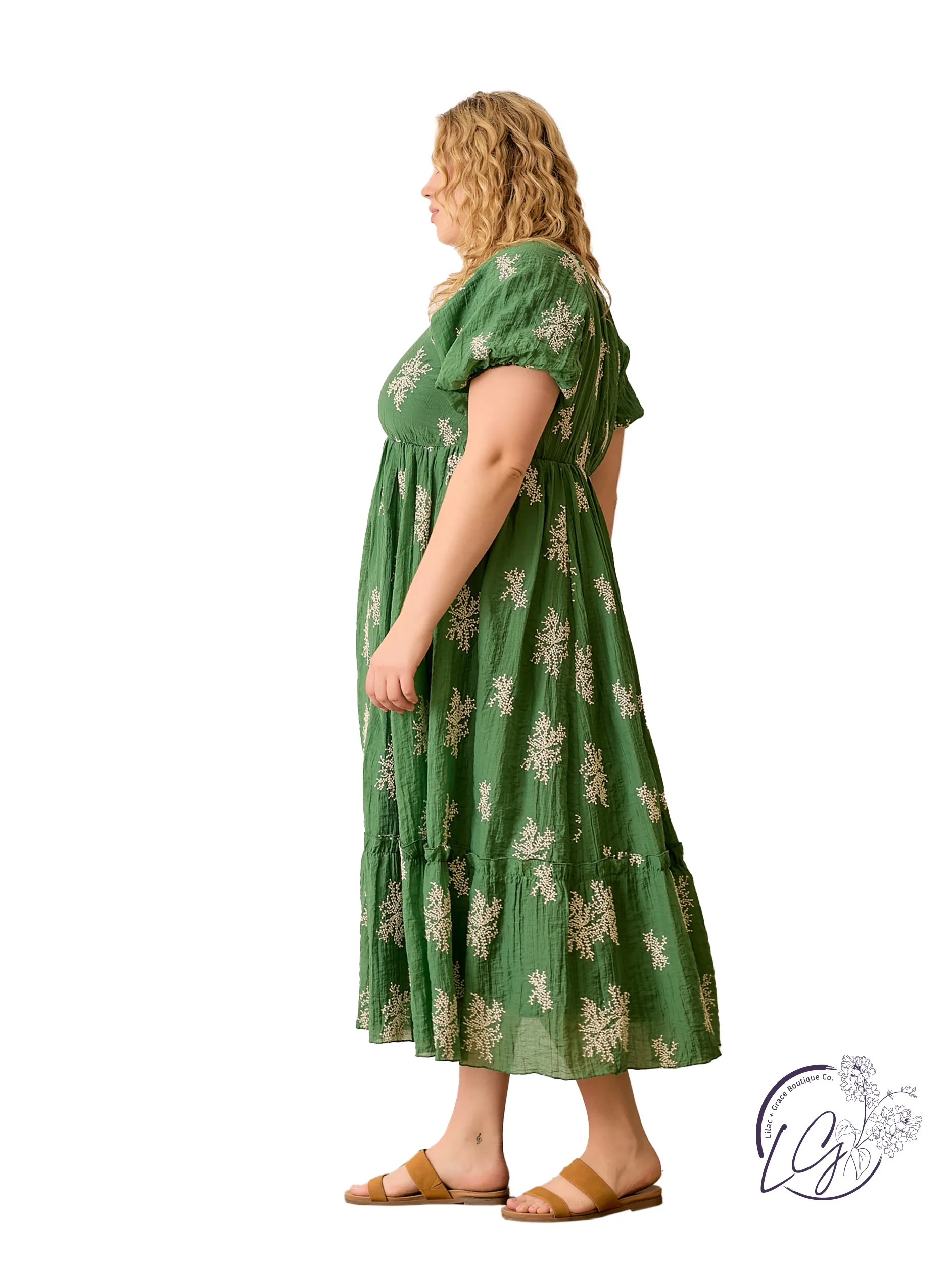 Curvy Barefoot On Soft Grass Dress