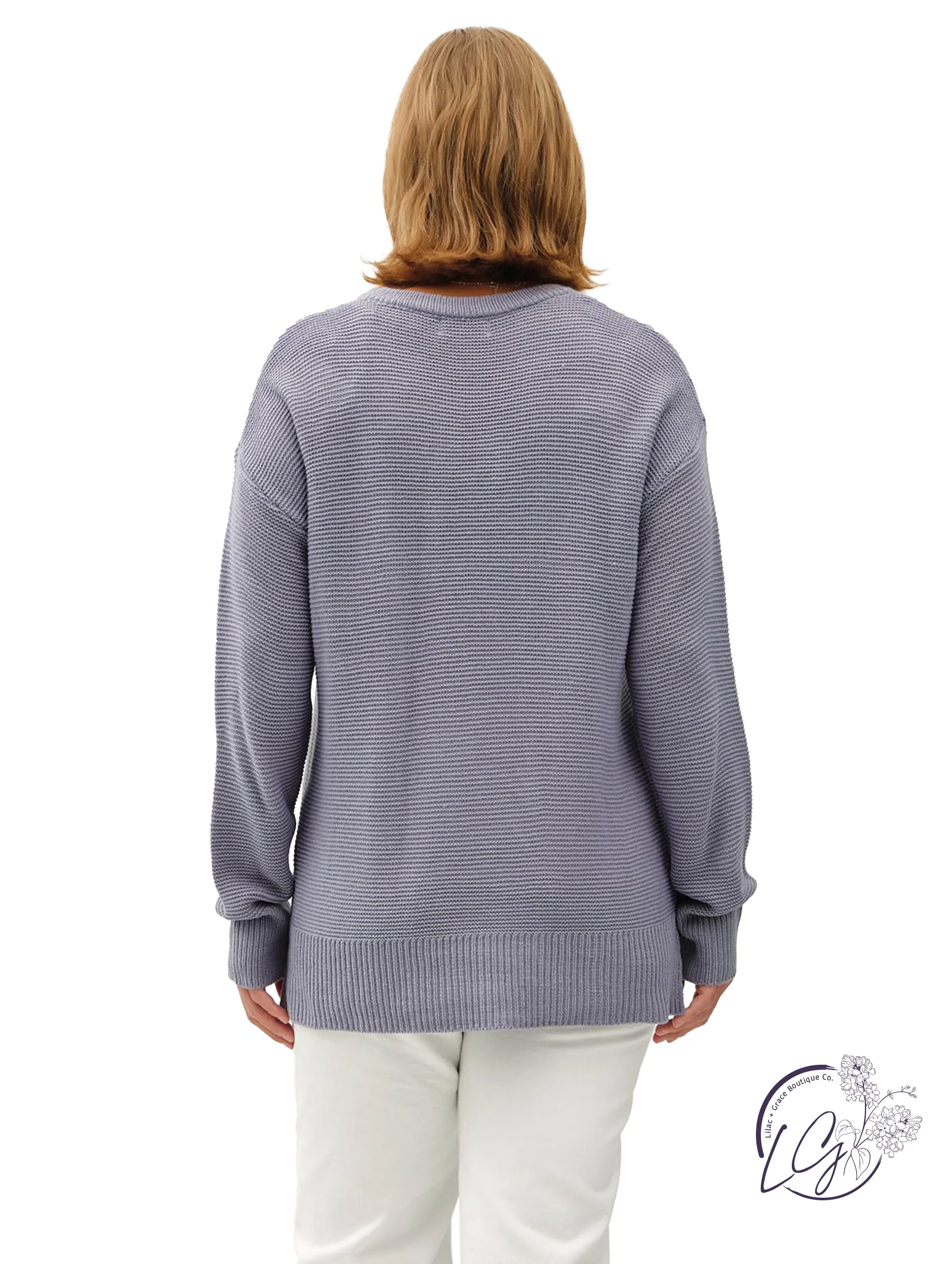Curvy Busy Days Oversized Sweater