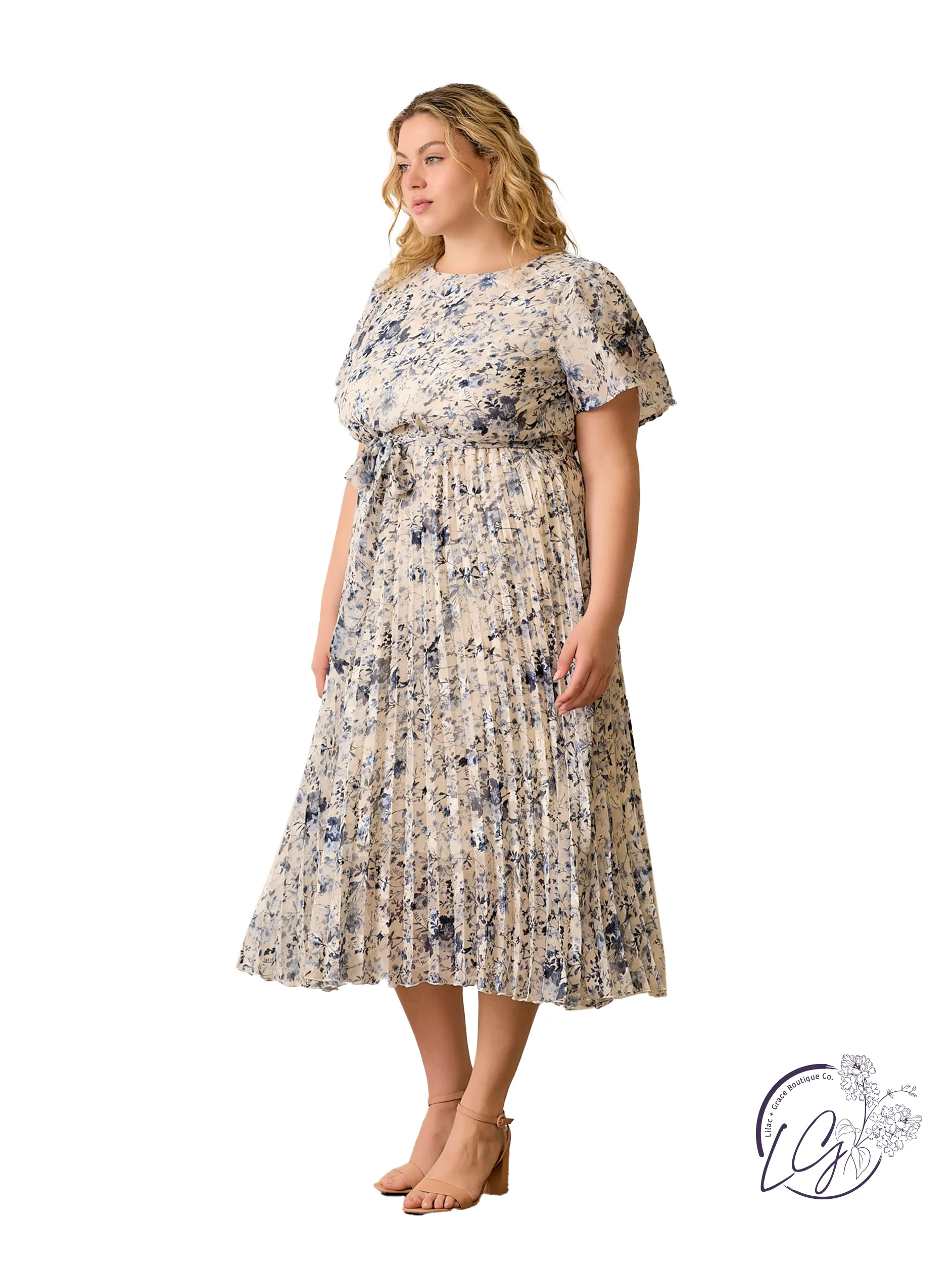 Curvy Chilly Mornings Fade Dress