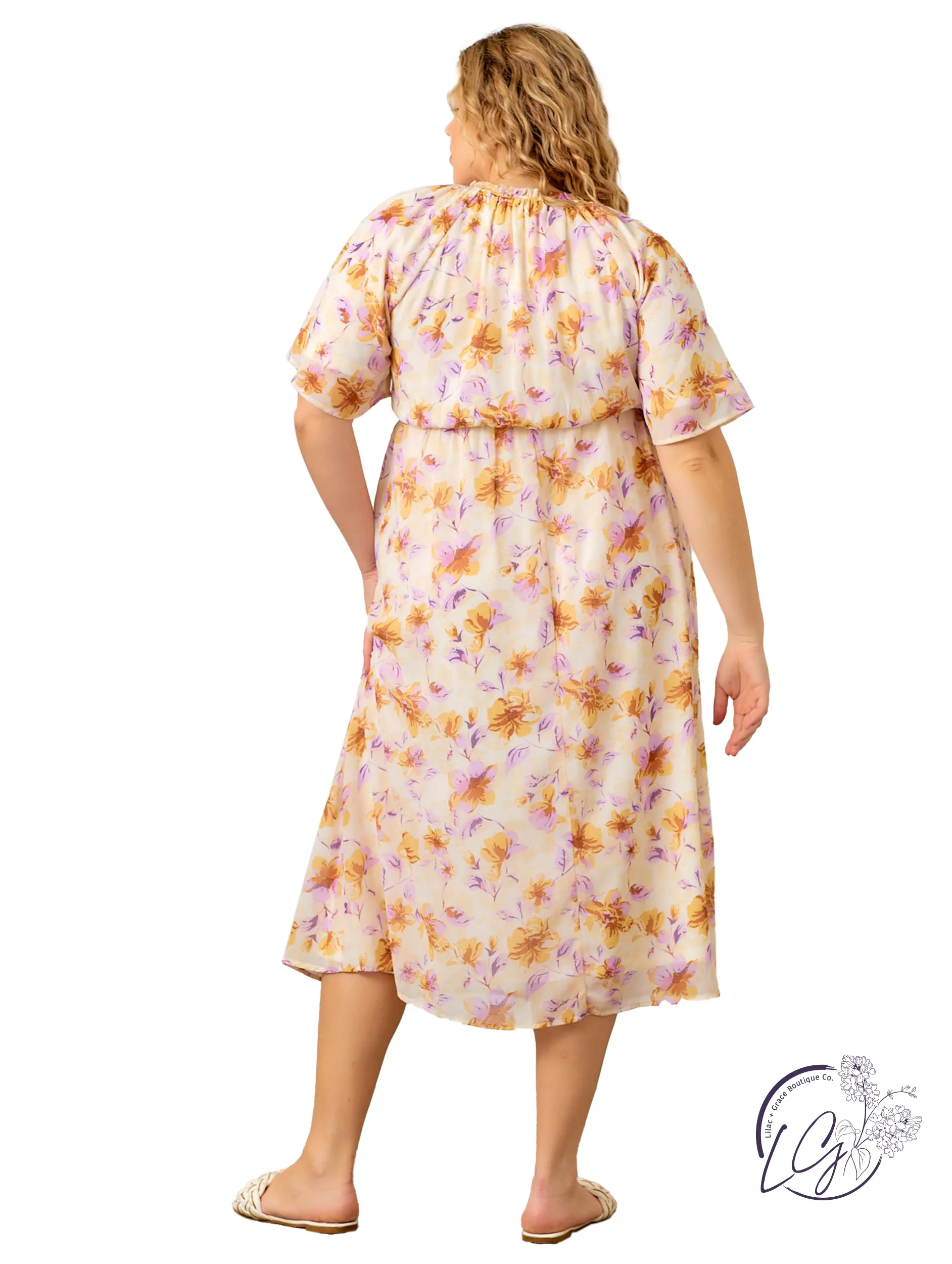 Curvy Cups Clink In The Sun Dress